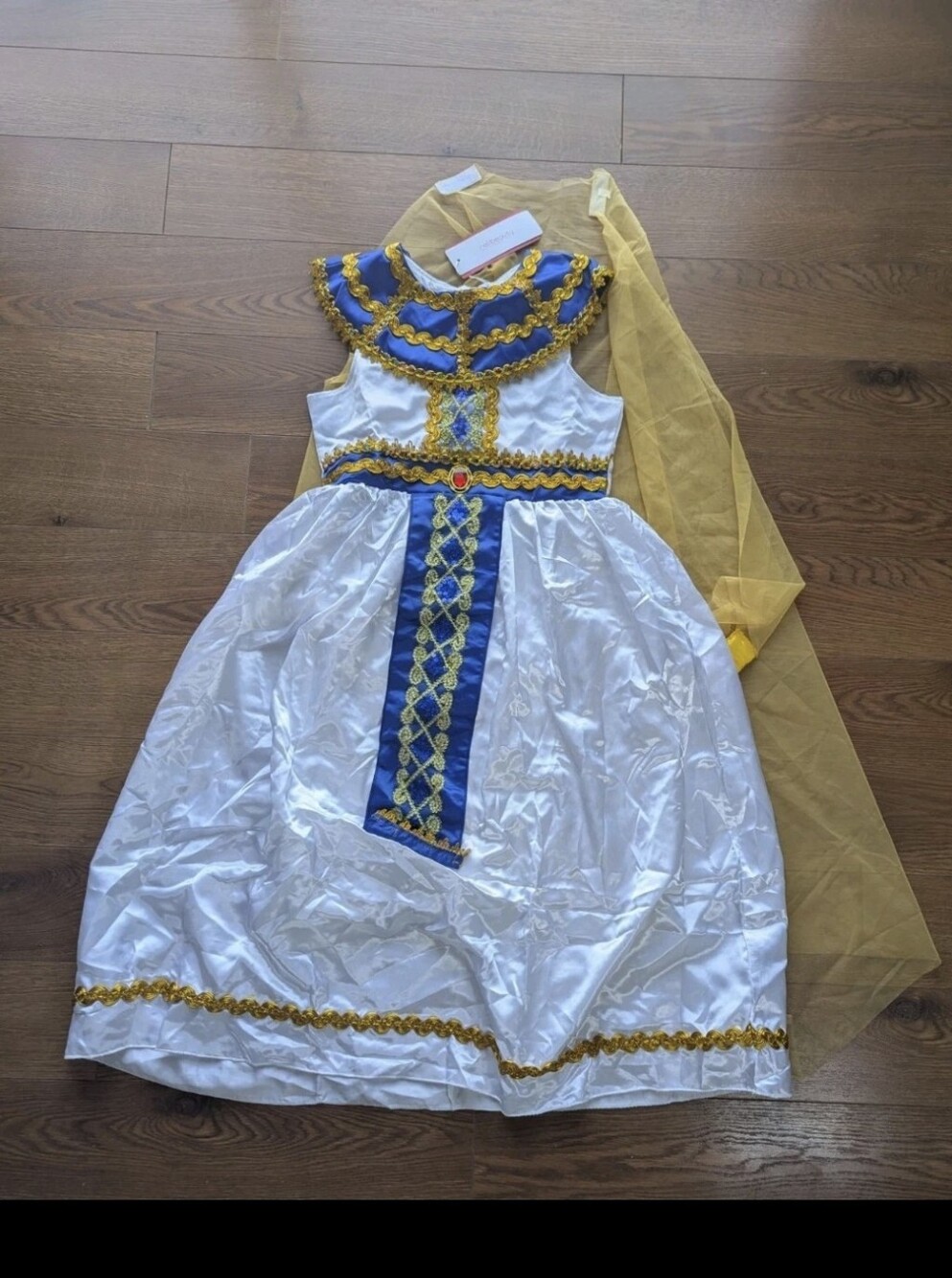 ReliBeauty Egyptian Queen Cleopatra 3 Piece Costume Girls Size 150 10 / 12 NWT - Picture 2 of 13
